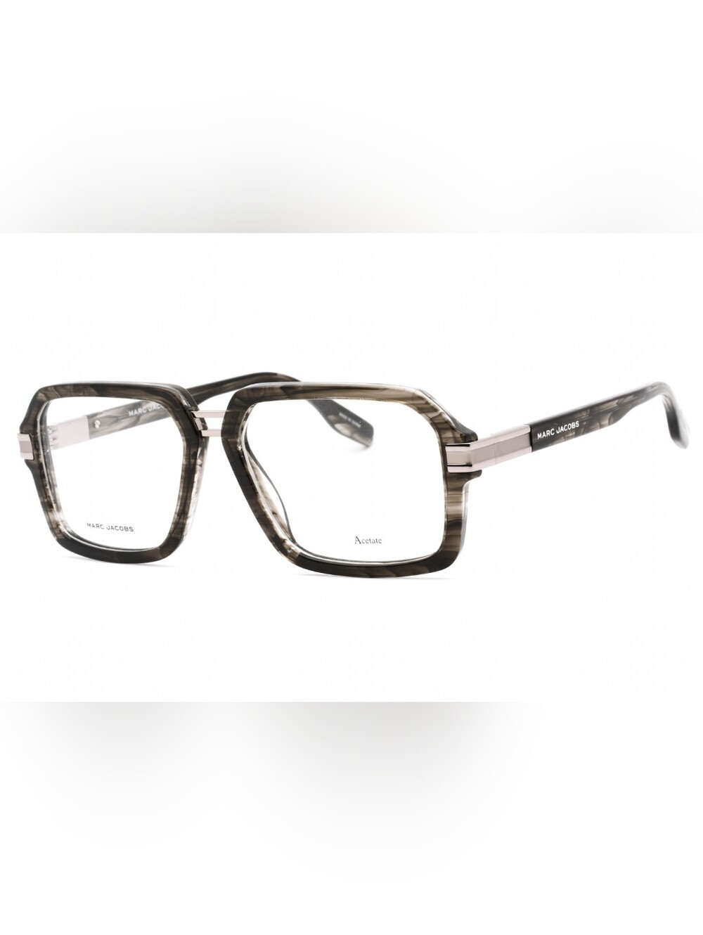 Marc Jacobs MARC 715, Grey Horn / Clear Lens, Men's Eyewear Frame, Size55X15X145